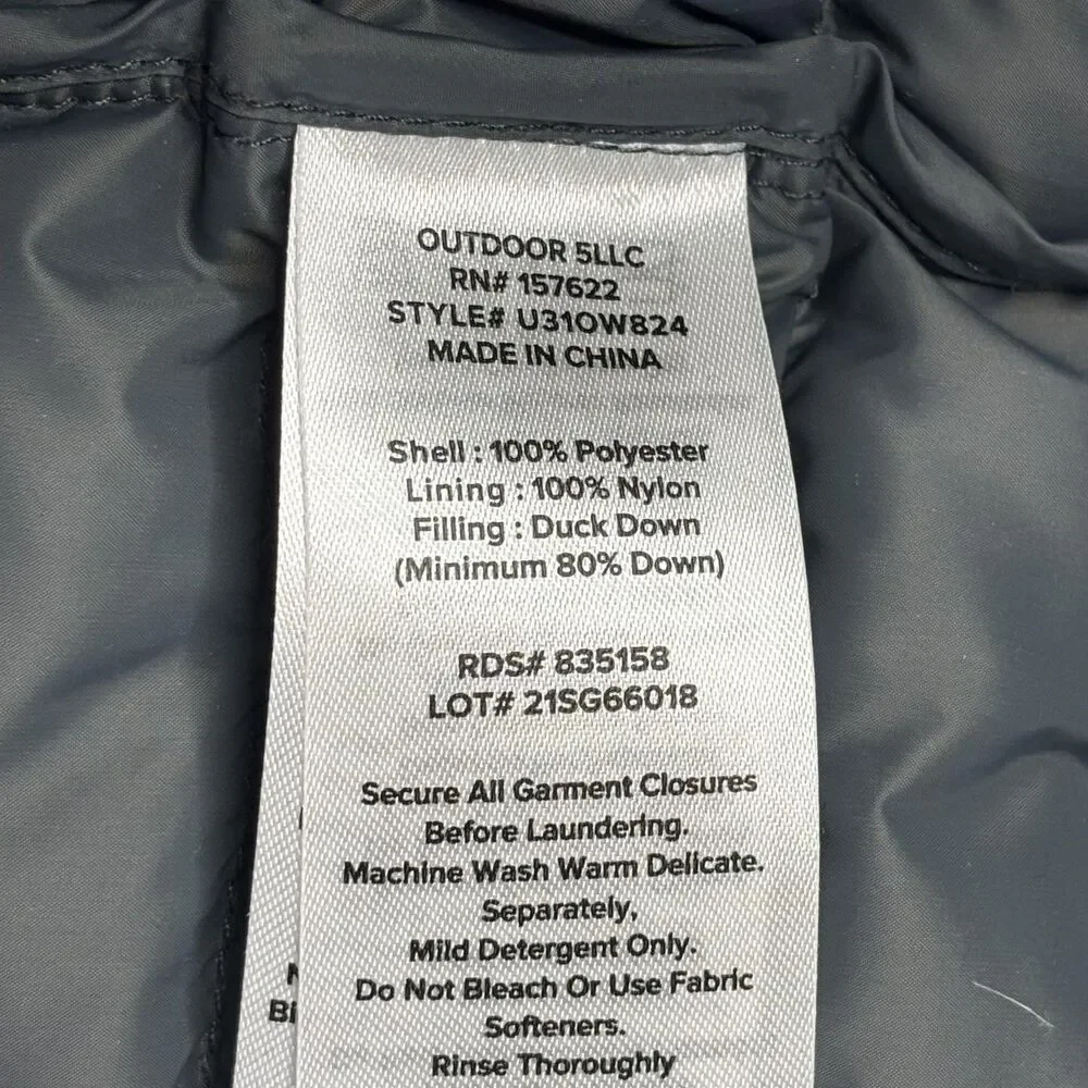 Eddie Bauer Jacket Unisex Kids 4 Gray Puffer Hooded Down Insulated‎ Winter